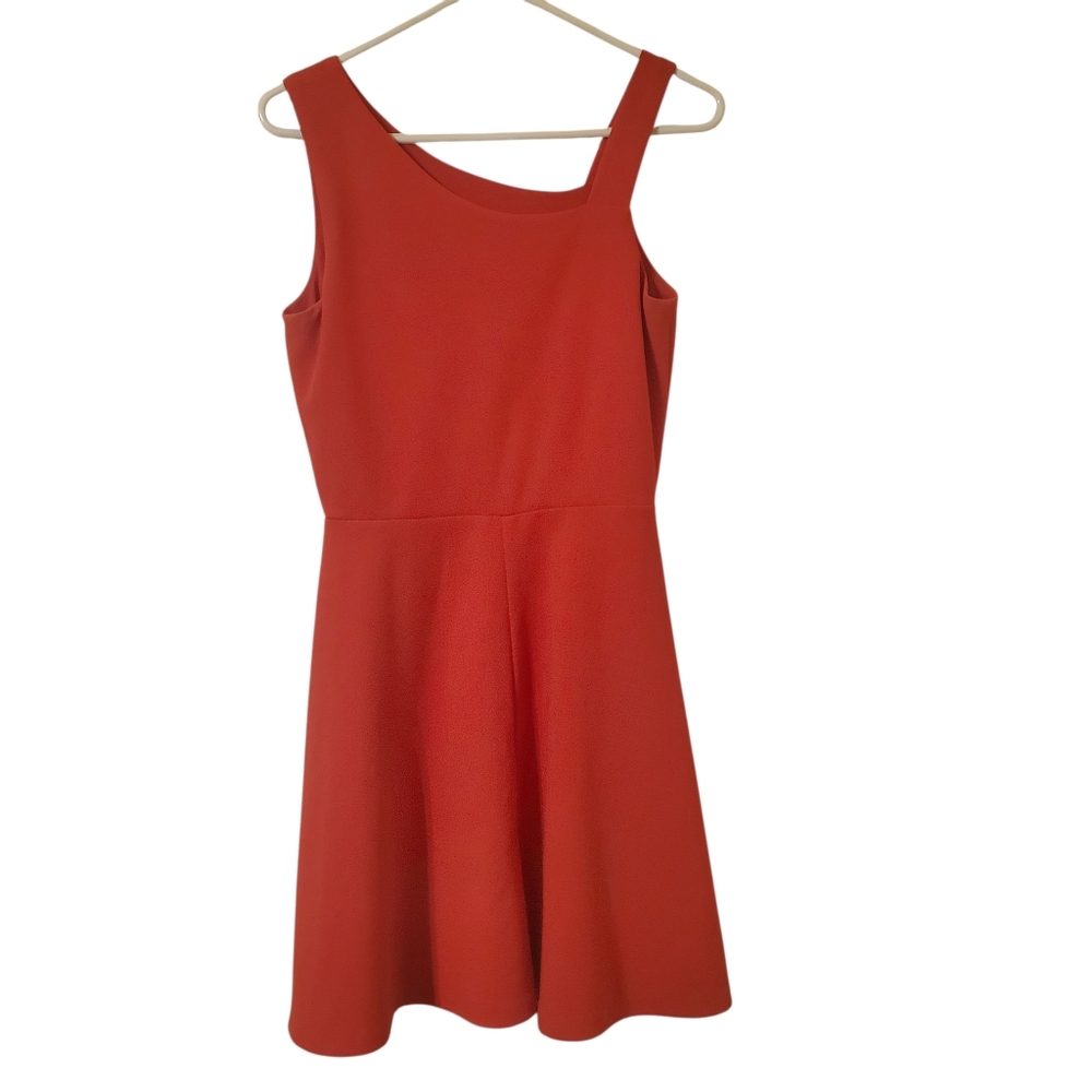 Womens Large AQUA Red Sleeveless Dress